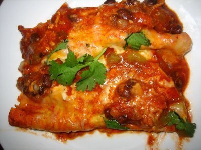Black Bean and Cheese Enchiladas