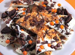 Halloween Chocolate Candy Bark