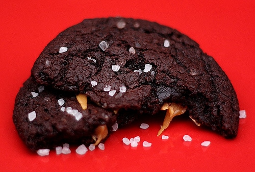 Post image for Chocolate Caramel Cookies with Sea Salt