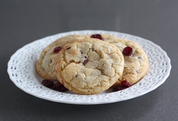 White chocolate and cranberry cookie recipes