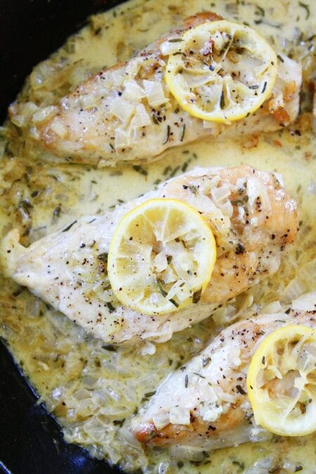 Skillet Lemon Rosemary Chicken