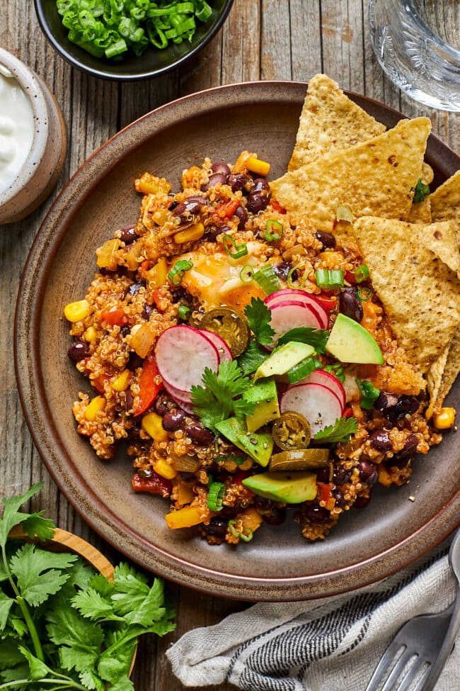 Black Bean Quinoa Enchilada Bake Two Peas Their Pod