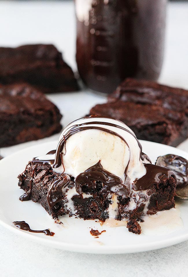 One Bowl Brownies {BEST Brownie Recipe!} - Two Peas & Their Pod