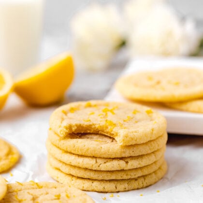 Lemon Sugar Cookies {Soft & Chewy} - Two Peas & Their Pod