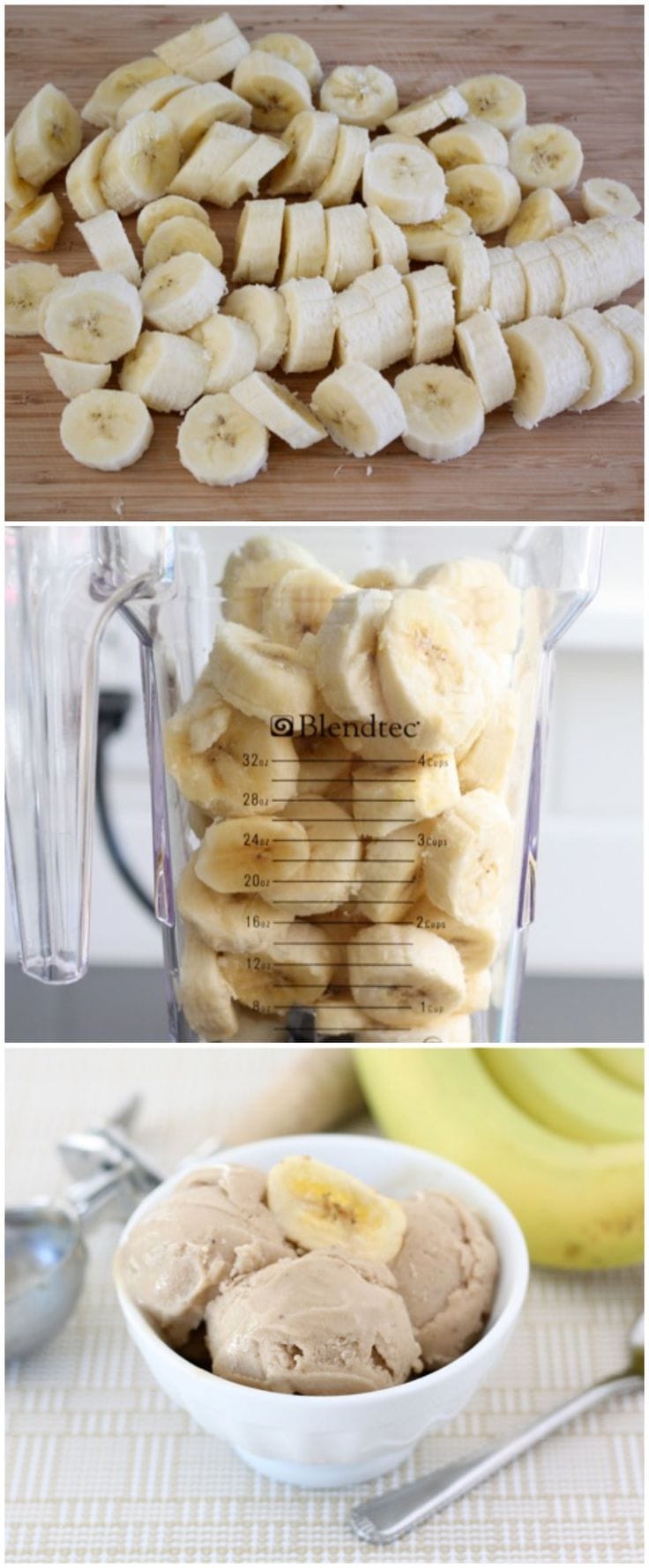 2-Ingredient Banana Ice Cream (SO Easy)