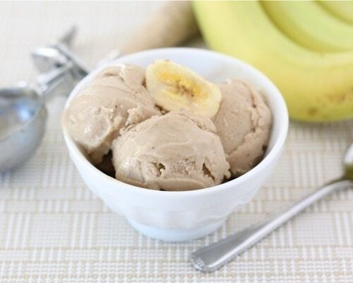 Healthy Peanut Butter Chocolate Chip Banana Ice Cream Recipe
