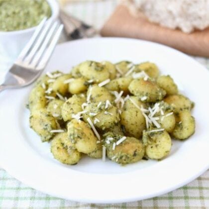 Crispy Gnocchi with Basil Pesto | Pan-Fried Gnocchi Recipe