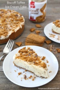 Biscoff Toffee Ice Cream Cake