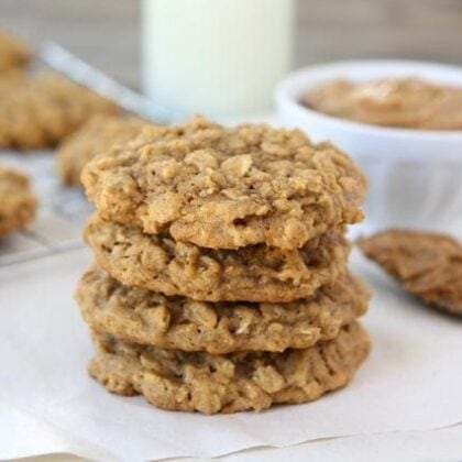 Biscoff Pumpkin Oatmeal Cookies