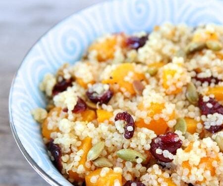 Quinoa Confetti Salad with Sugar Snap Peas & Toasted Pepitas