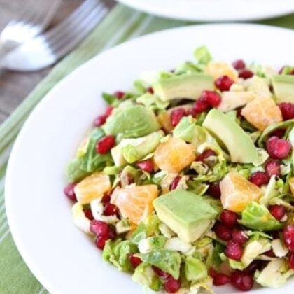 Brussels Sprout Pomegranate Citrus Salad Recipe