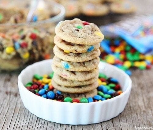Single Serving M&M Cookie - the little holly that could