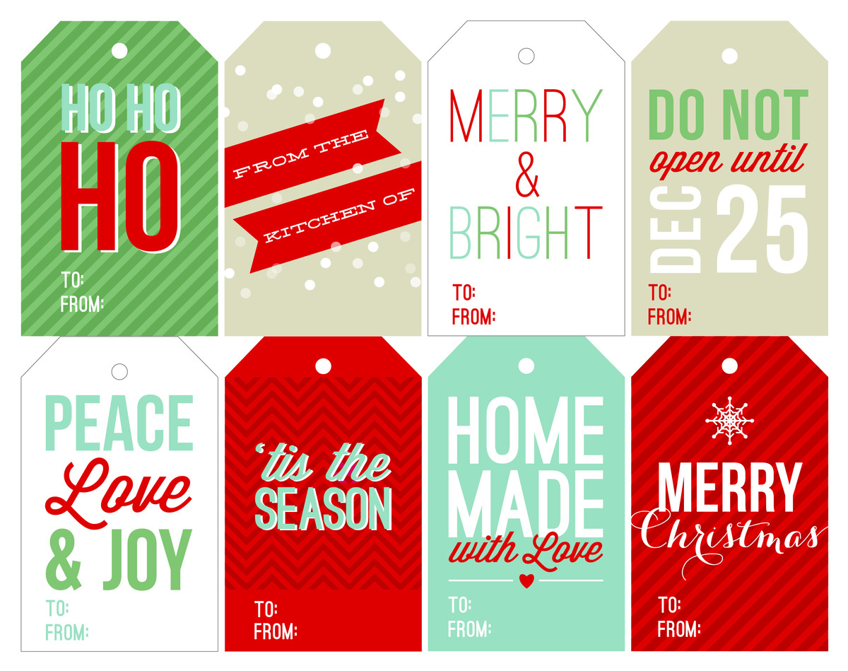 Merry Everything Happy Always Holiday Gift Tags