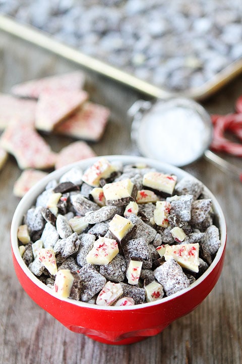 Peppermint Bark Chocolate Chex Mix