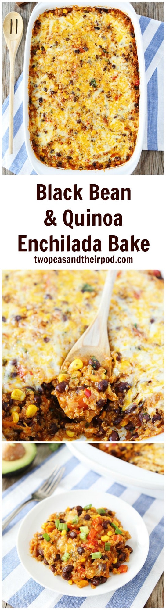 Black Bean Quinoa Enchilada Bake | Two Peas & Their Pod
