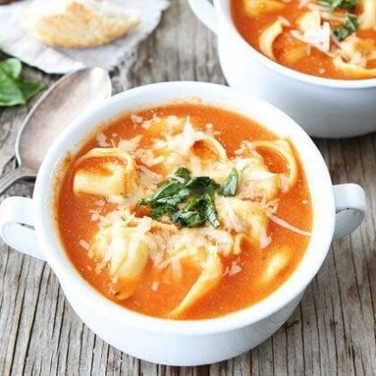 Creamy Tomato Tortellini Soup