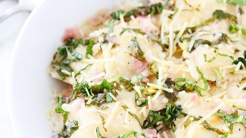 Cheese Ravioli with Lemon Basil Butter Sauce