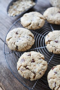 Whole Wheat Toasted Oatmeal Chocolate Chip Cookies