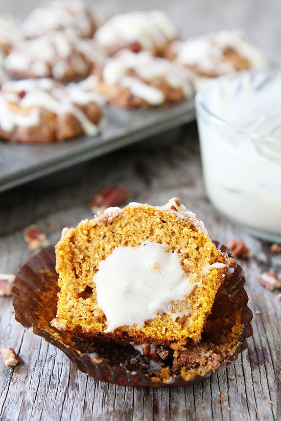 Brown Butter Pumpkin Streusel Muffins with Brown Butter Glaze Recipe