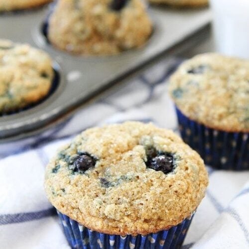 Banana Blueberry Muffins {Vegan}