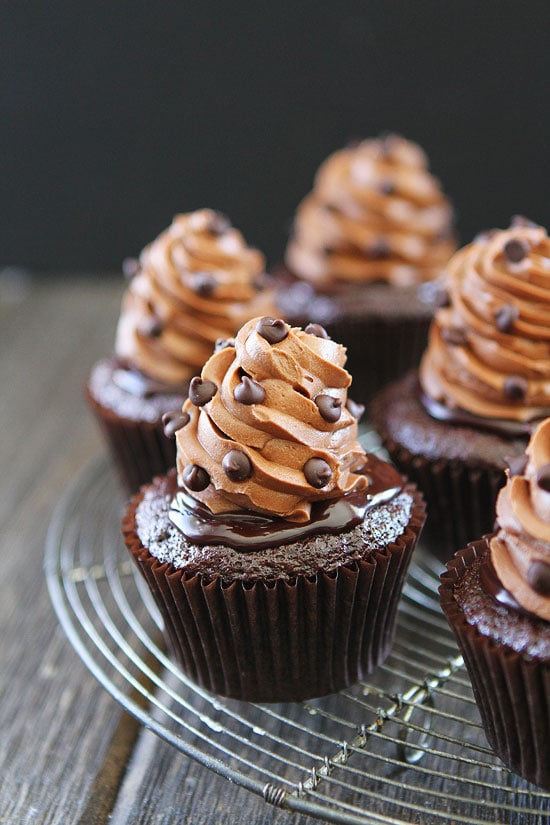 Ultimate Chocolate Cupcakes {Decadent} - Two Peas & Their Pod