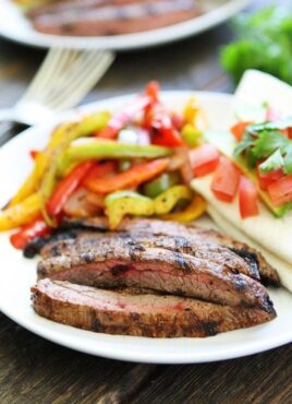 Steak Fajitas made on the grill