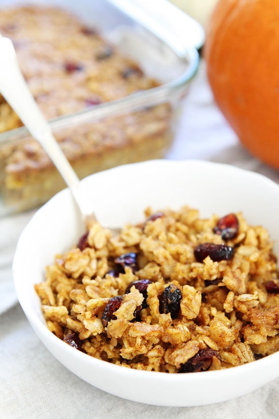 Baked Oatmeal with Pumpkin Recipe