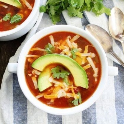 Slow Cooker Enchilada Soup Recipe