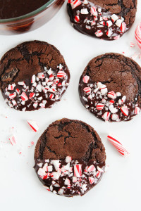 Chocolate Peppermint Ganache Cookies