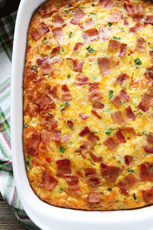 Bacon, Potato, and Egg Casserole