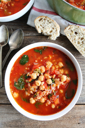 Chickpea Farro Soup Recipe