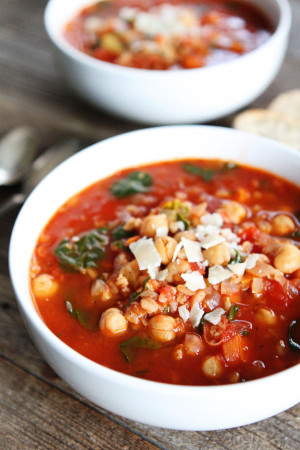 Chickpea Farro Soup Recipe