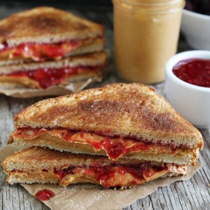 Cinnamon Toast PB&J Sandwich