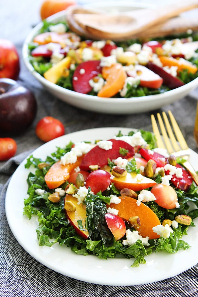 Simple Kale Salad {Best Recipe} - Two Peas & Their Pod