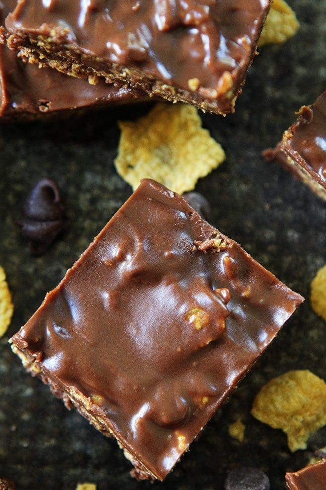 No-Bake Chocolate-Peanut Butter Candy Bars Recipe 