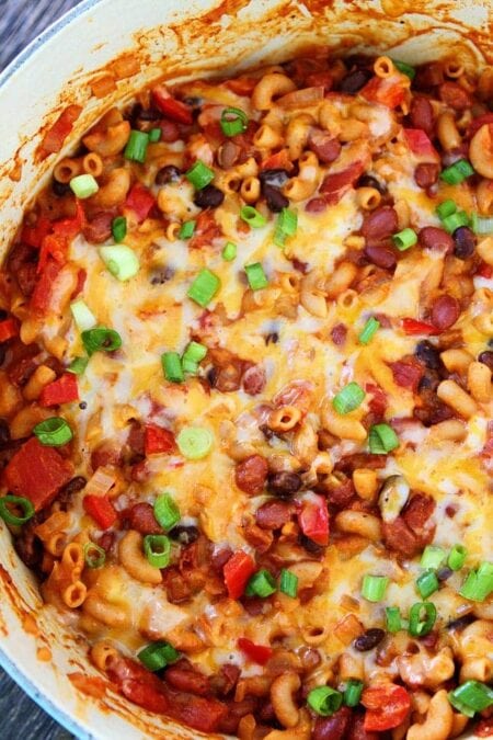 One Pot Chili Mac and Cheese - Two Peas & Their Pod