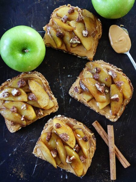 Peanut Butter Skillet Apple Toast 8219