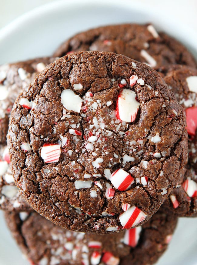 Chocolate Peppermint Crunch Cookies