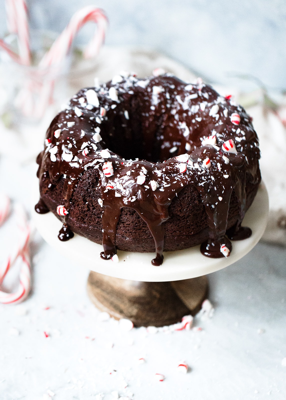 Chocolate Peppermint Bundt Cake