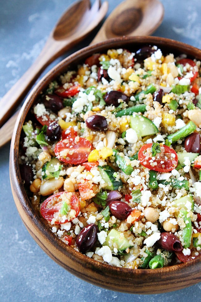 Mediterranean Salad with Quinoa | Two Peas & Their Pod