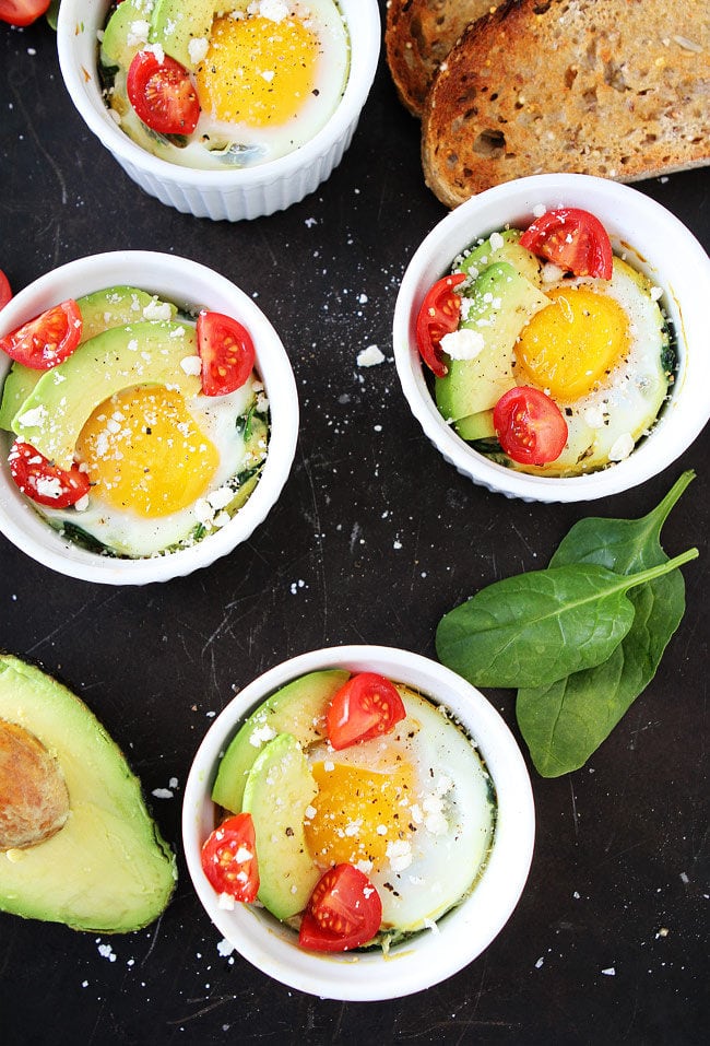 Baked Eggs with Spinach  Two Peas  Their Pod