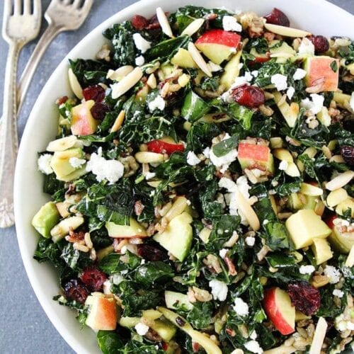 Simple Kale Salad {Best Recipe} - Two Peas & Their Pod