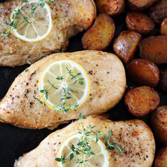 Sheet Pan Lemon Thyme Chicken