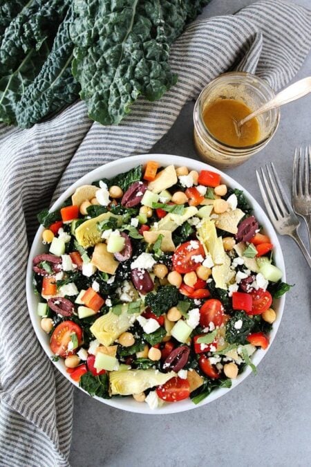 Mediterranean Kale Salad Recipe
