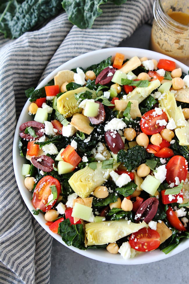 Mediterranean Kale Salad Recipe