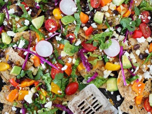 Veggie Sheet Pan Nachos Recipe