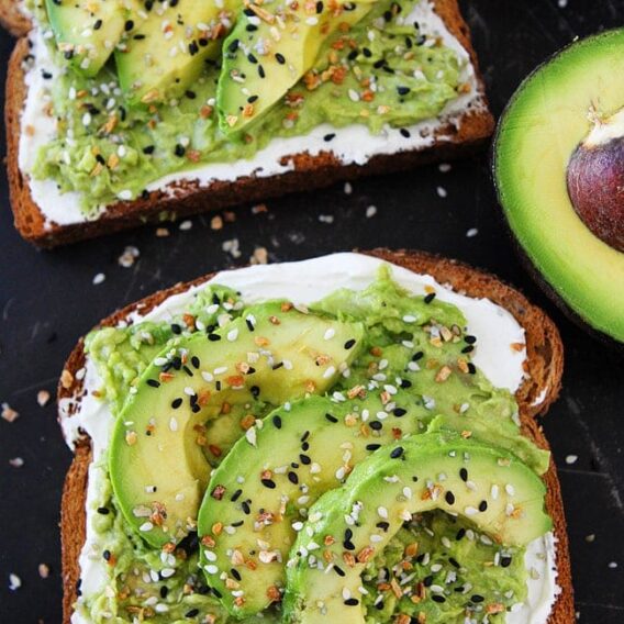 Everything Bagel Avocado Toast - Two Peas & Their Pod