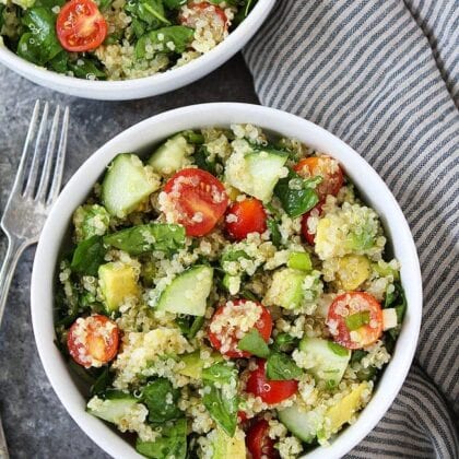 Roasted Broccoli Quinoa Salad