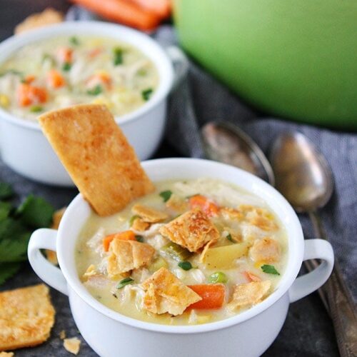 Chicken Pot Pie Soup - Damn Delicious