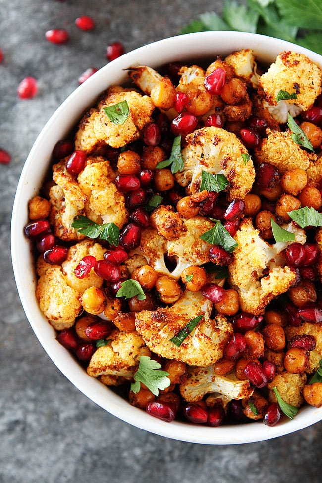 Roasted Cauliflower With Chickpeas